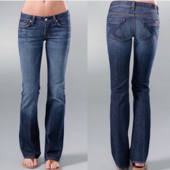 7 For All Mankind Flynt - Classic Blue Women's Jeans - 27 - Picture 1 of 3